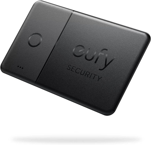 Eufy Security SmartTrack Card (Noir, 1-Pack), Fonctionne avec Apple Find My (iOS uniquement) Étanche, Jusqu'à 3 ans d'autonomie