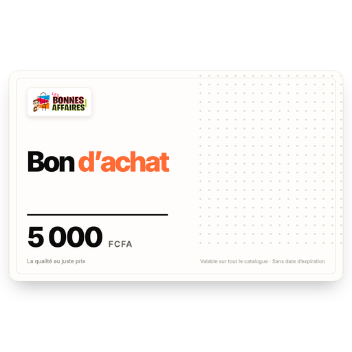 Bon d’achat Les Bonnes Affaires 5 000 FCFA