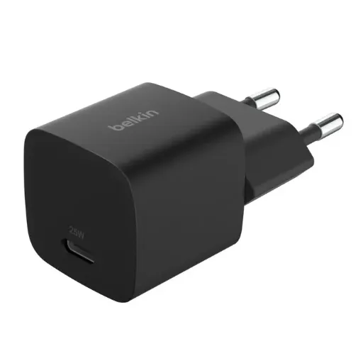 Belkin BoostCharge Chargeur secteur USB-C 25 W avec câble (Noir)