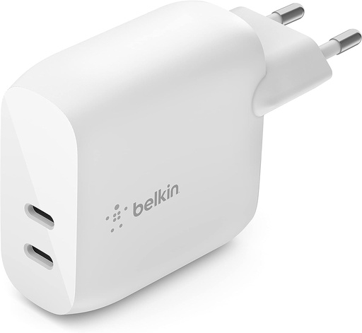 Belkin Chargeur secteur USB-C PD 40 W (deux ports USB-C, 20 W