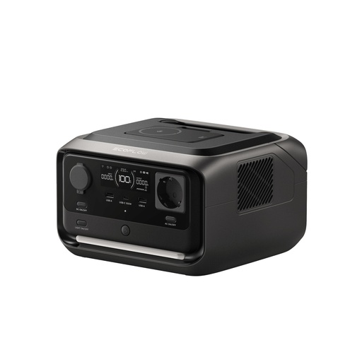 EcoFlow RIVER 3 Plus sans fil, station électrique 286 Wh, 600 W avec batterie RAPID 5 000 mAh