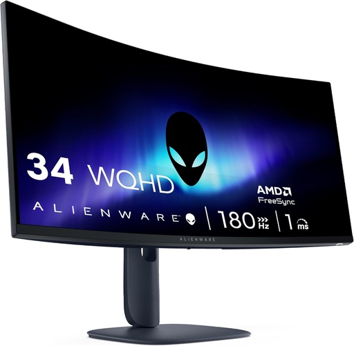 Alienware Moniteur Gaming AW3425DWM 34" QHD VA  , 180Hz, 1ms, FreeSync Premium