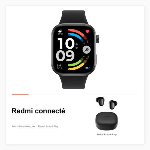 Pack Redmi Watch 6 avec Buds 6 Play