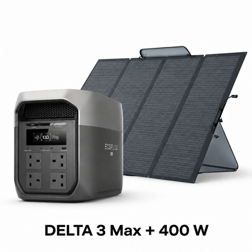 Pack EcoFlow DELTA 3 Max avec panneau solaire portable 400 W