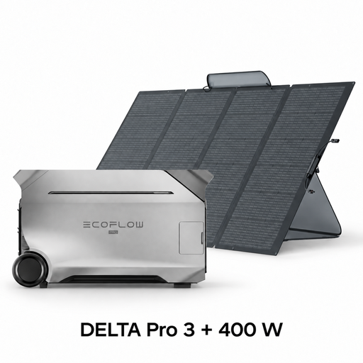 Pack EcoFlow DELTA Pro 3 avec panneau solaire portable 400 W