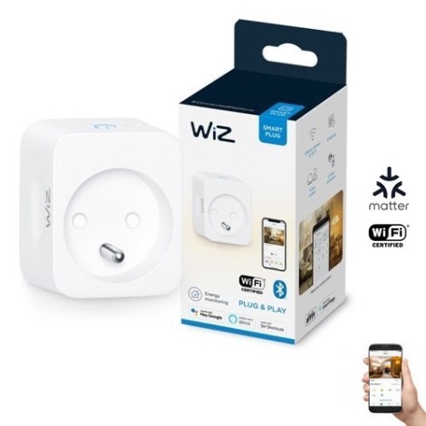 WiZ, prise connectée Wi-Fi avec mesure consommation