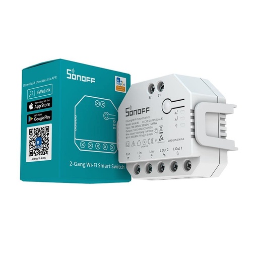 Interrupteur Connecté WiFi Smart Switch, DUAL R3 Dual