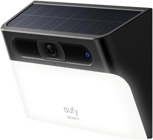 eufy Security Solar Wall Light Cam S120, caméra de sécurité solaire, extérieure sans fil, 2K
