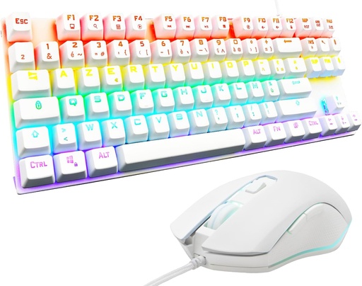 The G-Lab Combo Mercury Tkl- Pack Clavier Et Souris Gamer Mécanique Programmable