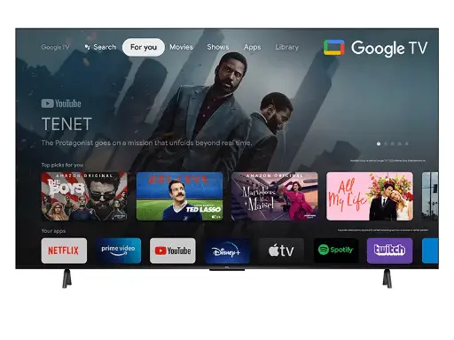 TV '' TCL/4K HDR/UHD/GOOGLE TV/NETFLIX-YOUTUB/EDGELESS DESIGN/PRIME VIDEO/DOLBY AUDIO