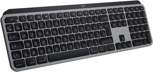 Logitech MX Keys for Mac – Clavier rétroéclairé sans fil avancé  Bluetooth, USB-C  métallique 